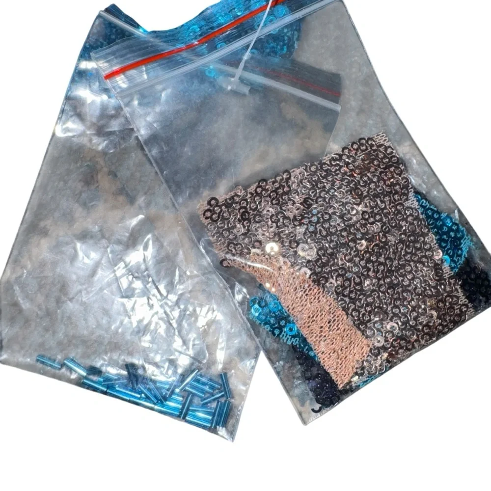 Morilee Prom Dress 12 Teal Sequin Mermaid Two Piece Formal Pageant Gown - Picture 6 of 12